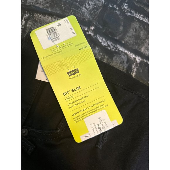 Levi's Men's 511 Flex Slim Fit Jeans, Better Nights Dx, Black, Size 29x32, NWT - Picture 4 of 7